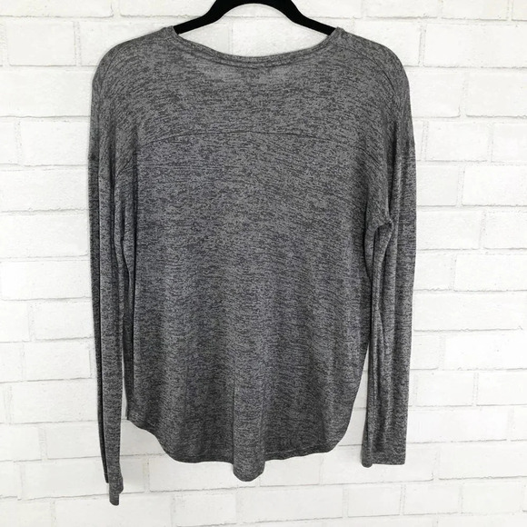 Vince Heathered Gray Long Sleeve Tee Shirt Women's Size XS - Picture 2 of 7